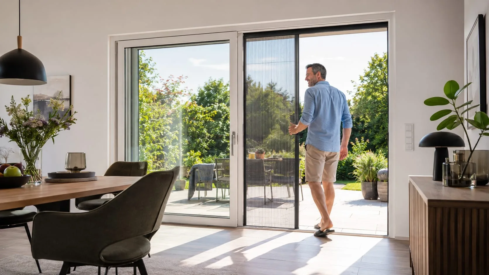 Vom Wohnzimmer in den Garten